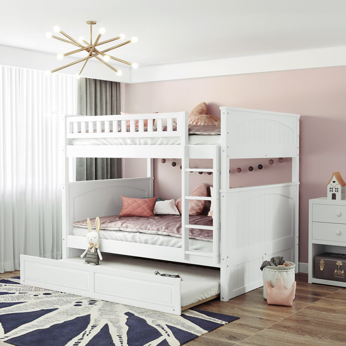 Harriet Bee Britian Full Over Full Standard Bunk Bed with Trundle by